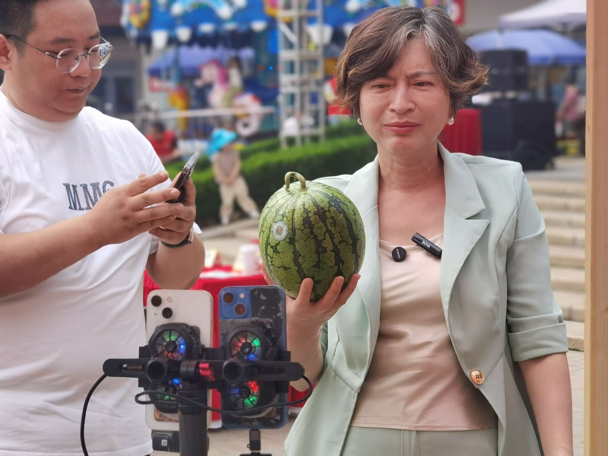一口鲜甜解锁夏日密码！2025金山小皇冠西瓜节开幕